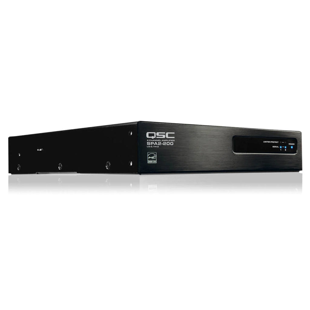 QSC SPA2-200-NA Amplificador 2 Canales 200W 4/8Ω 400W Puente Energy Star