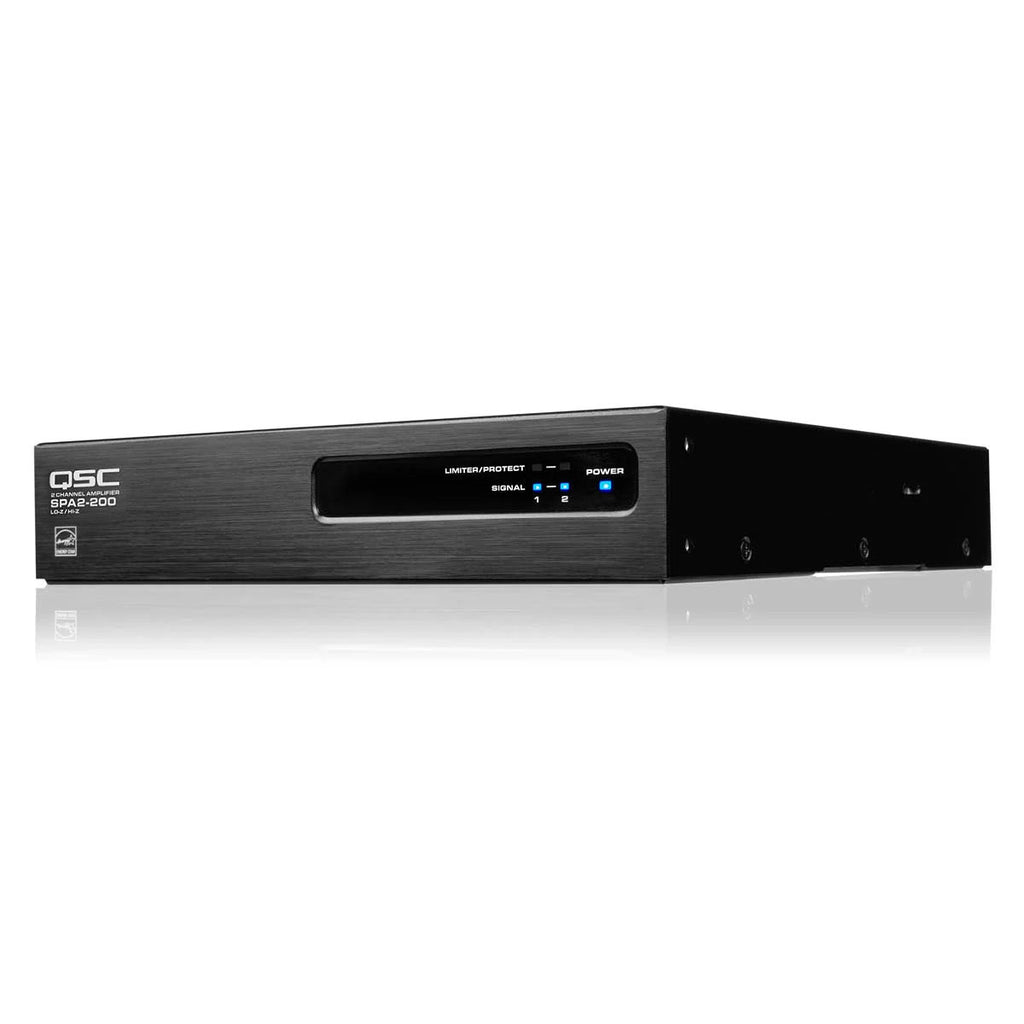 QSC SPA2-200-NA Amplificador 2 Canales 200W 4/8Ω 400W Puente Energy Star