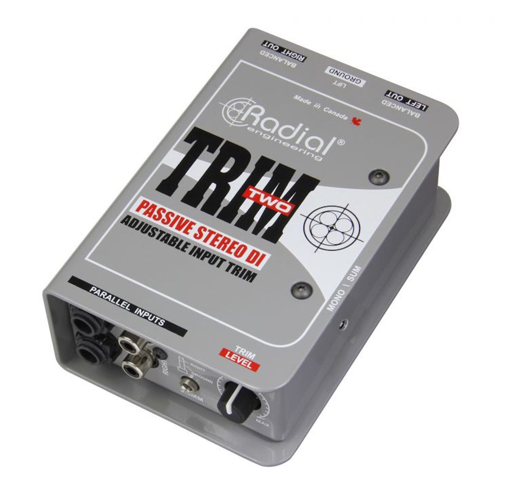 RADIAL TRIM TWO Caja Directa Pasiva Estéreo Control Volumen Laptop DJ Tablet