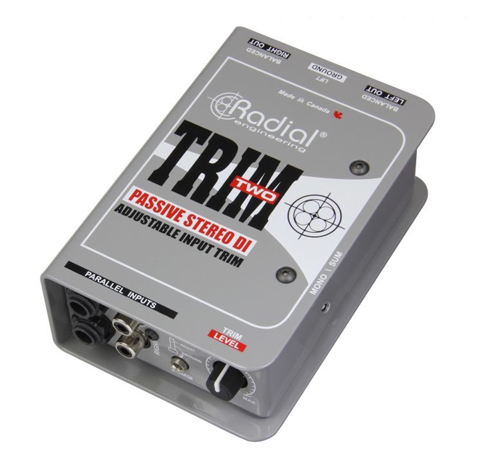 RADIAL TRIM TWO Caja Directa Pasiva Estéreo Control Volumen Laptop DJ Tablet