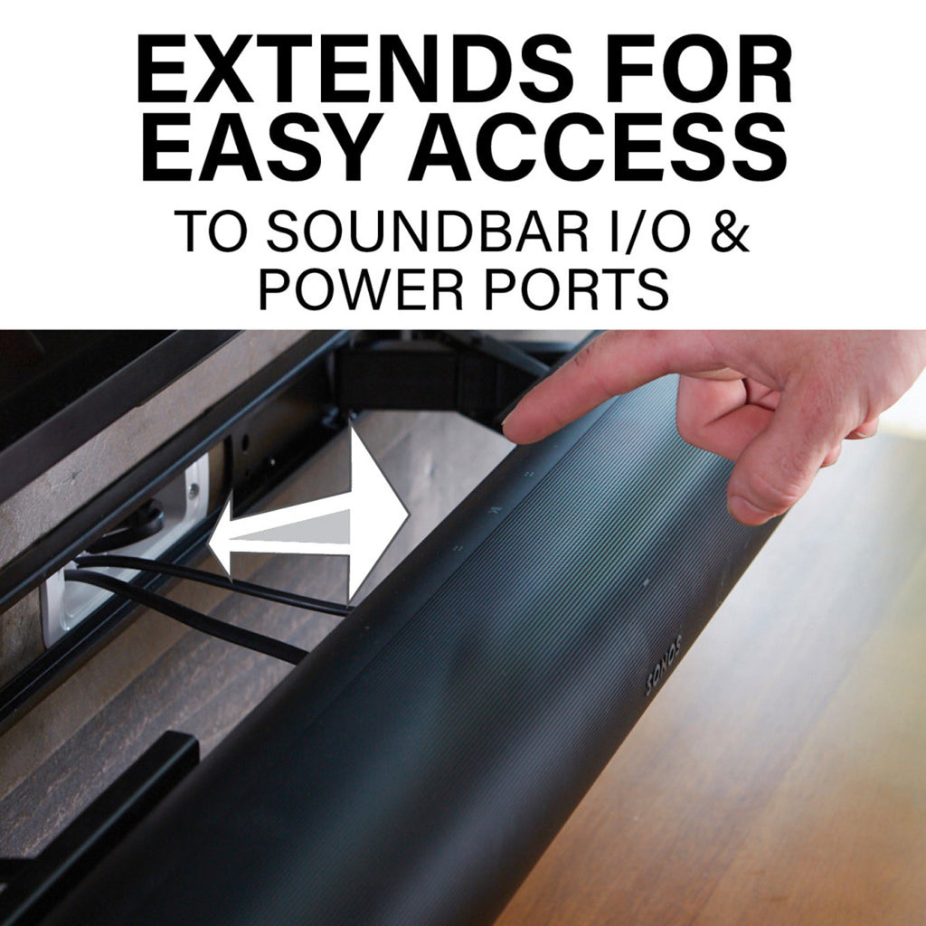 SANUS WSSAWM1-B2 Soporte Pared Extensible Sonos Arc Negro Profundidad Ajustable 5"