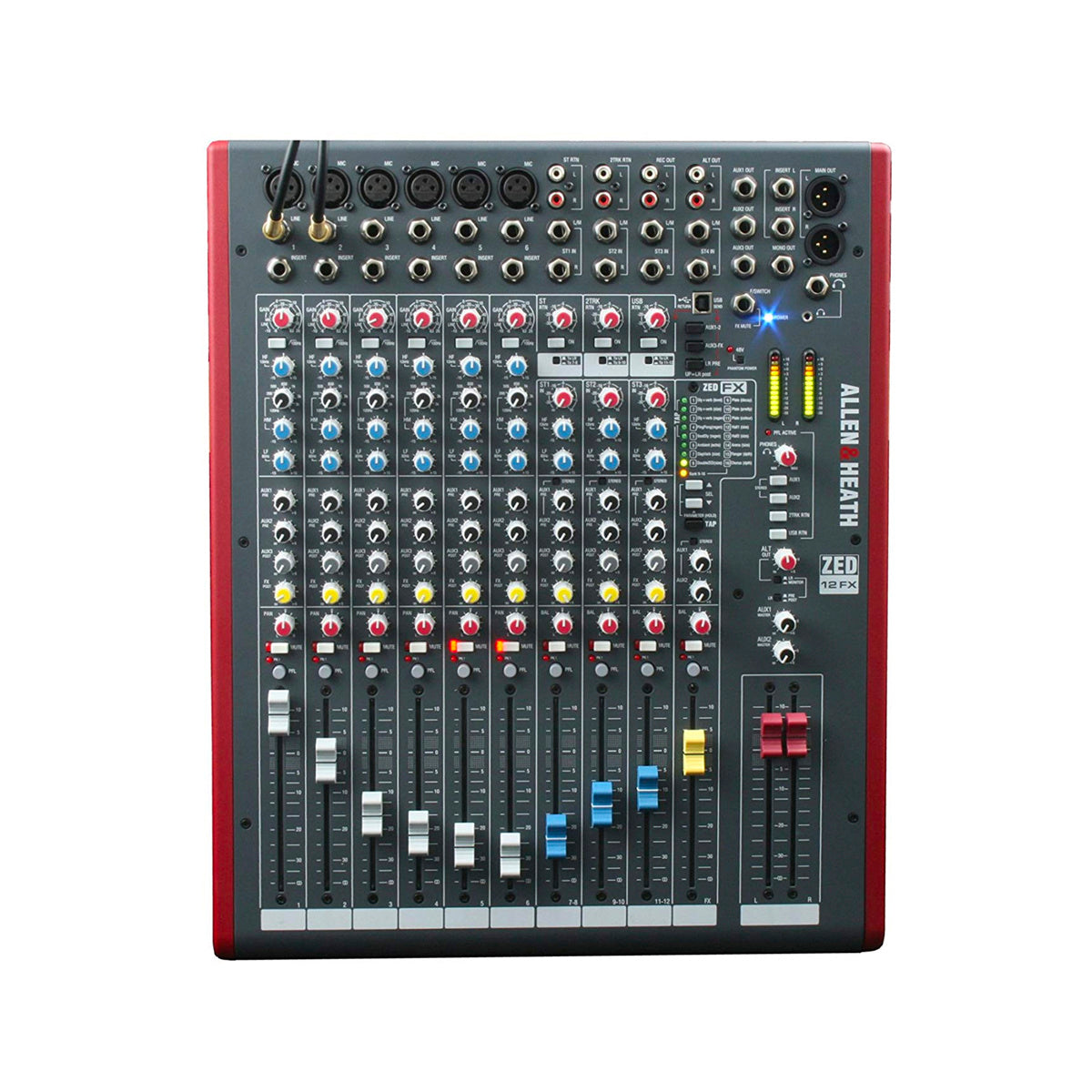 Allen & Heath ZED-12FX Mezclador Analógico 9 Canales DuoPre 16 Efectos USB
