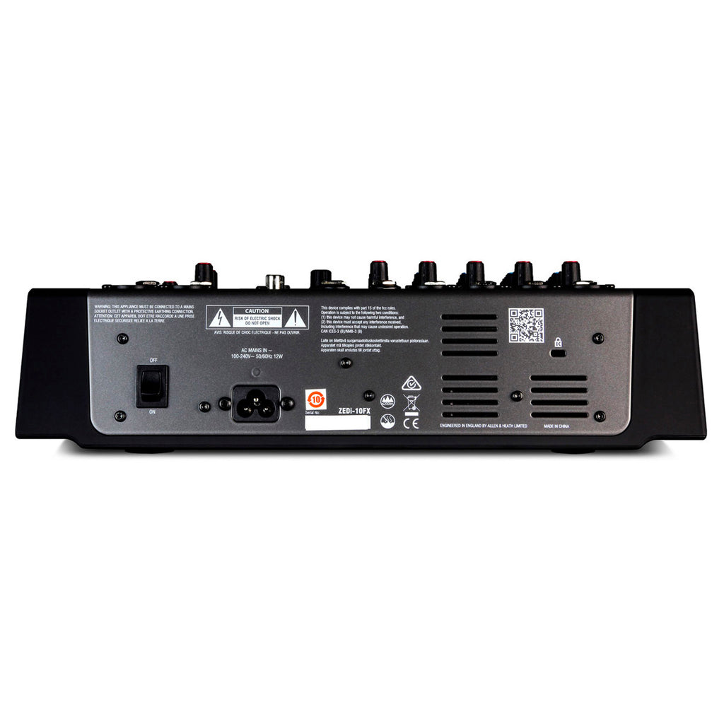 Allen & Heath ZEDI-10FX Mixer Analógica USB 4 Canales con Efectos