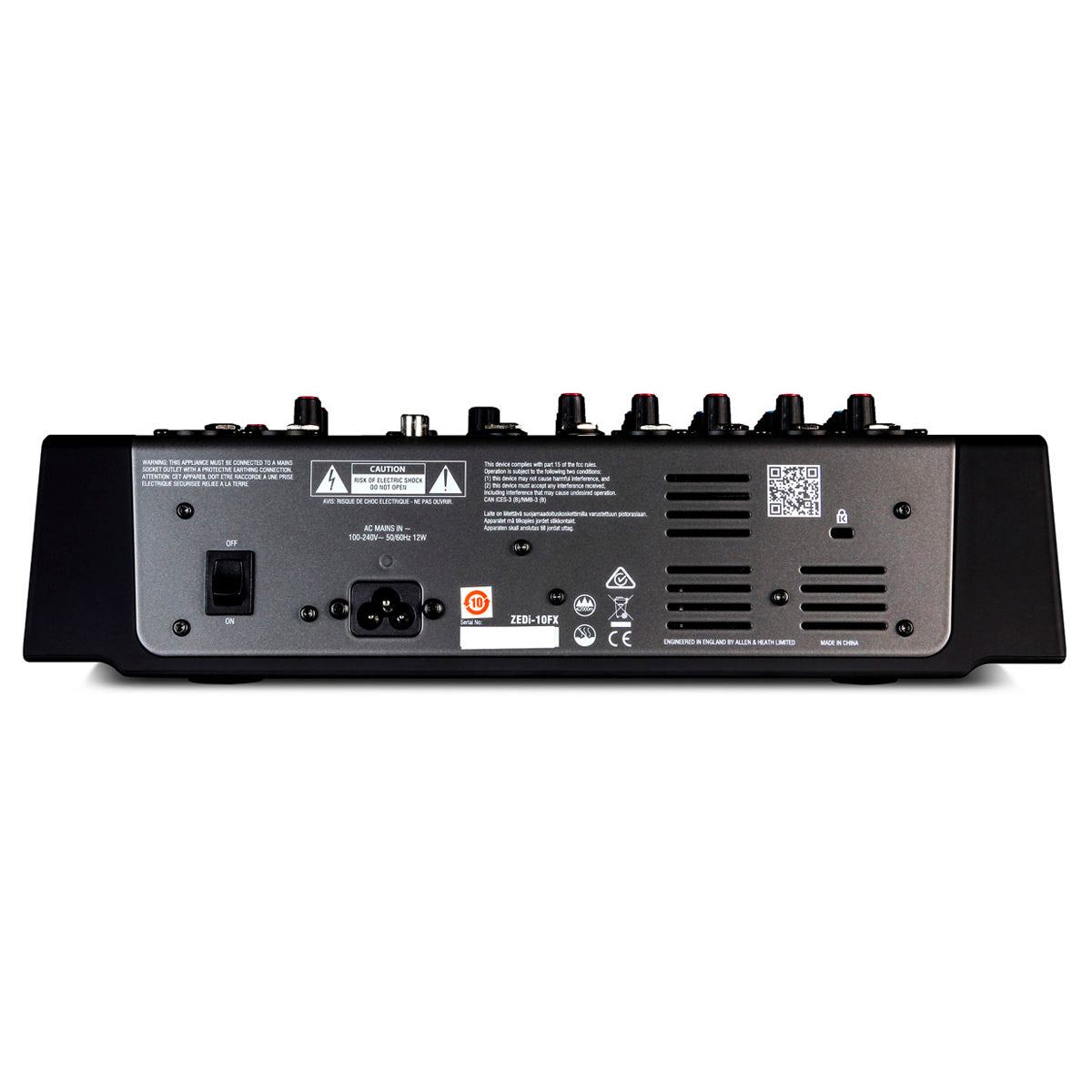 Allen & Heath ZEDI-10FX Mixer Analógica USB 4 Canales con Efectos
