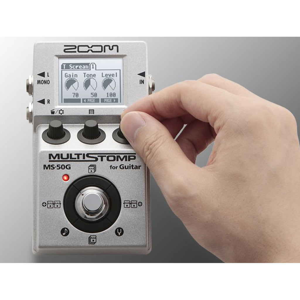 Zoom MS-50G+ MultiStomp Procesador Efectos Guitarra 100 Efectos 6 Simultáneos