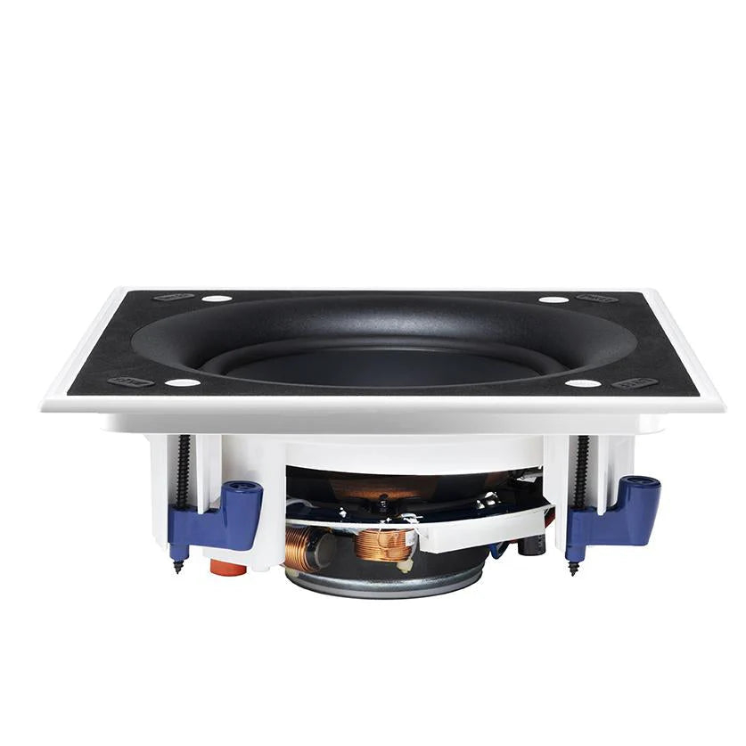 KEF CI160FS Blanco Bocina Cuadrada Muro Techo 6.5" Rango Completo 89dB 80W Resistente Humedad