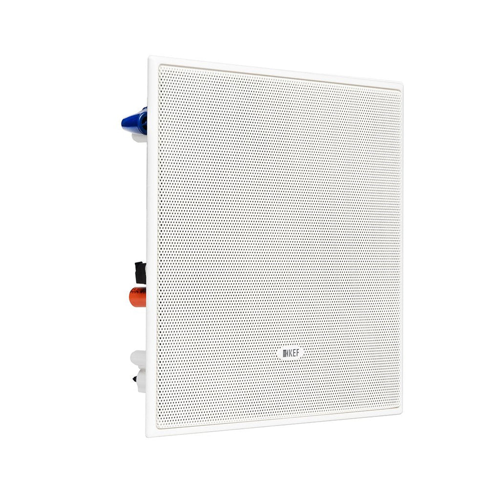 KEF CI160FS Blanco Bocina Cuadrada Muro Techo 6.5" Rango Completo 89dB 80W Resistente Humedad