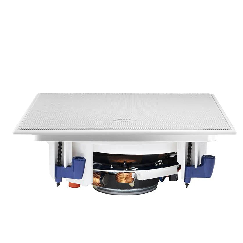 KEF CI160FS Blanco Bocina Cuadrada Muro Techo 6.5" Rango Completo 89dB 80W Resistente Humedad
