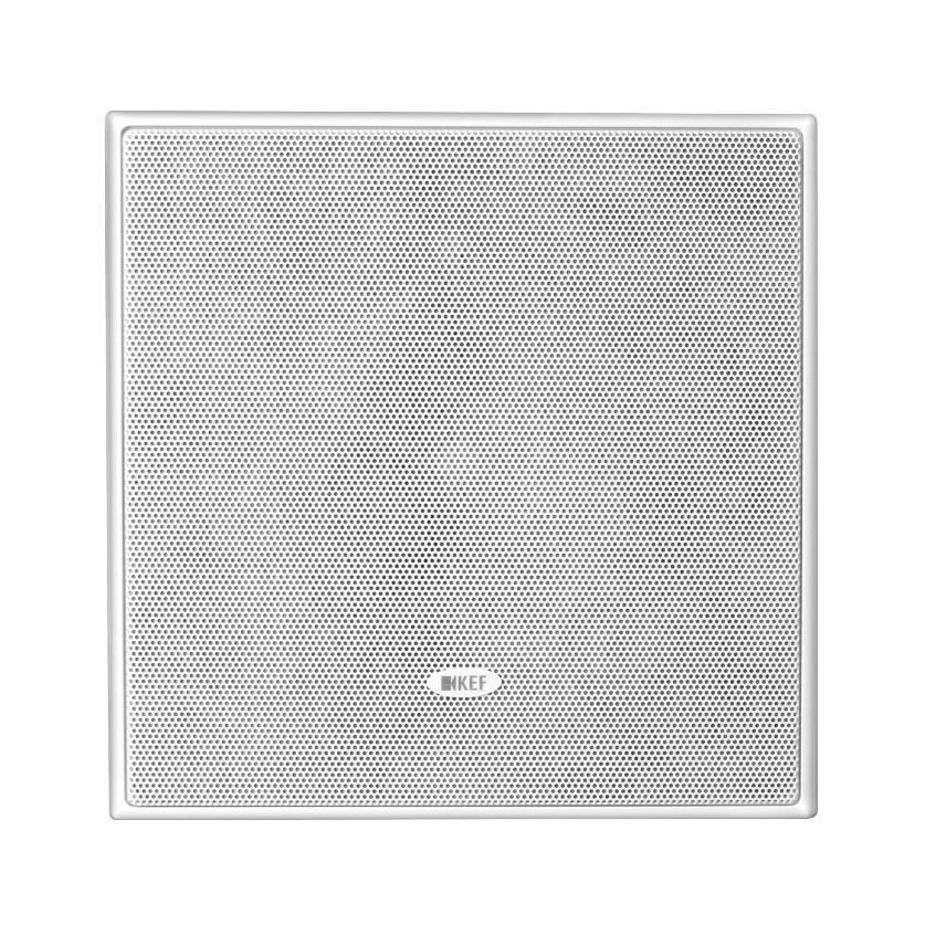 KEF CI160FS Blanco Bocina Cuadrada Muro Techo 6.5" Rango Completo 89dB 80W Resistente Humedad