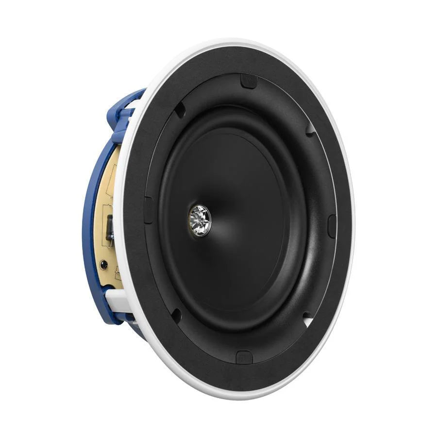 KEF CI200.2CR Blanco Bocina Empotrable Redonda Plafón 8" Uni-Q 90dB IP64 Resistente Humedad