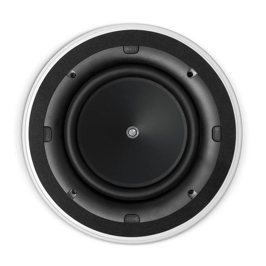 KEF CI200.2CR Blanco Bocina Empotrable Redonda Plafón 8" Uni-Q 90dB IP64 Resistente Humedad