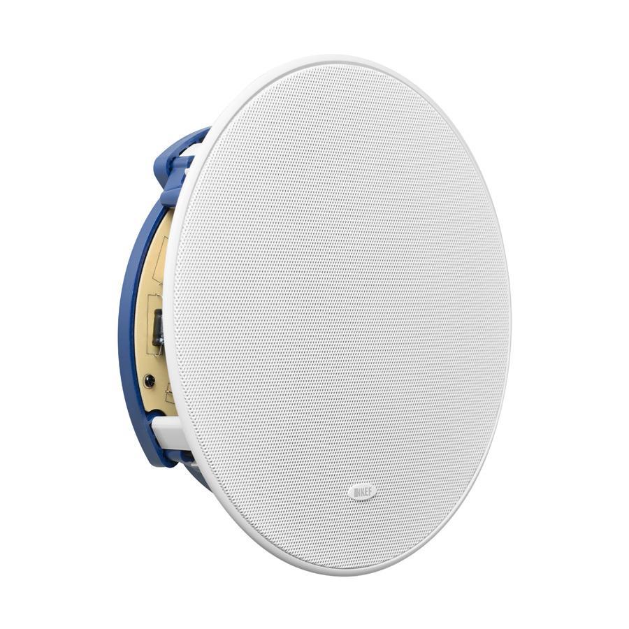 KEF CI200.2CR Blanco Bocina Empotrable Redonda Plafón 8" Uni-Q 90dB IP64 Resistente Humedad